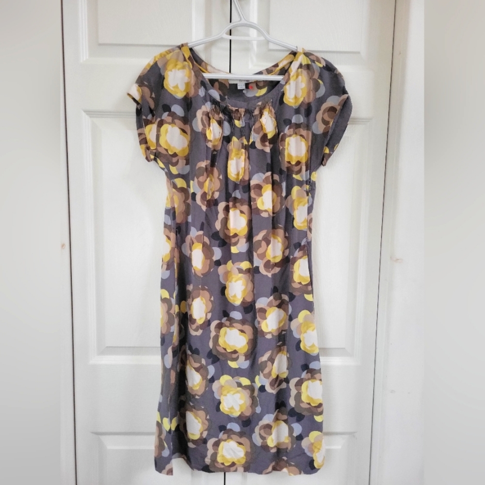Boden Floral Silk Shift Dress